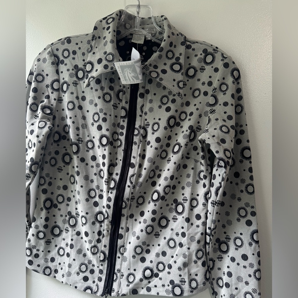 Alberto Makali Gray and Black Full Zipper Shirt - Picture 8 of 10